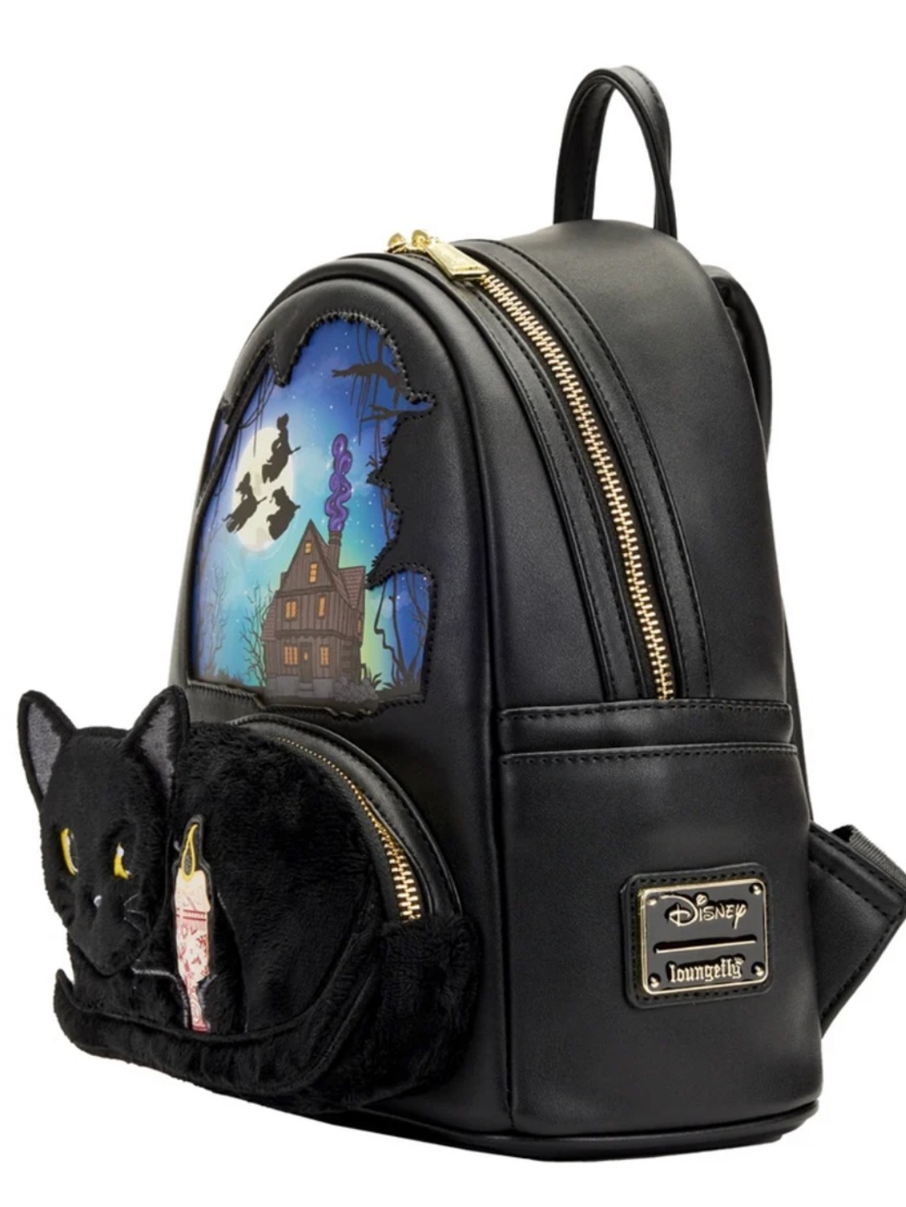 Loungefly Disney Hocus Pocus Binx Pocket Mini Backpack - Picture 3 of 10